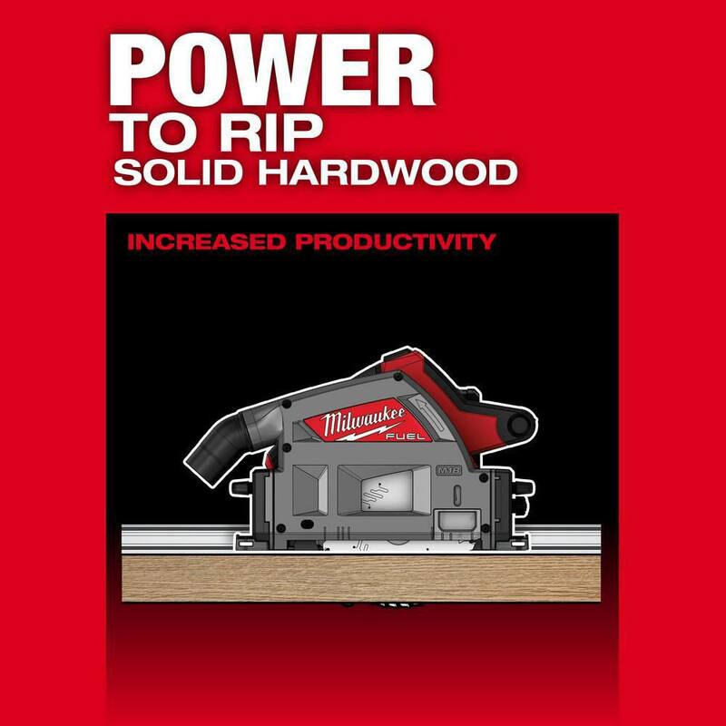 18V Brushless Cordless 6-1/2 in. Plunge Track Saw Kit with 55 in. Guide Rail W488014