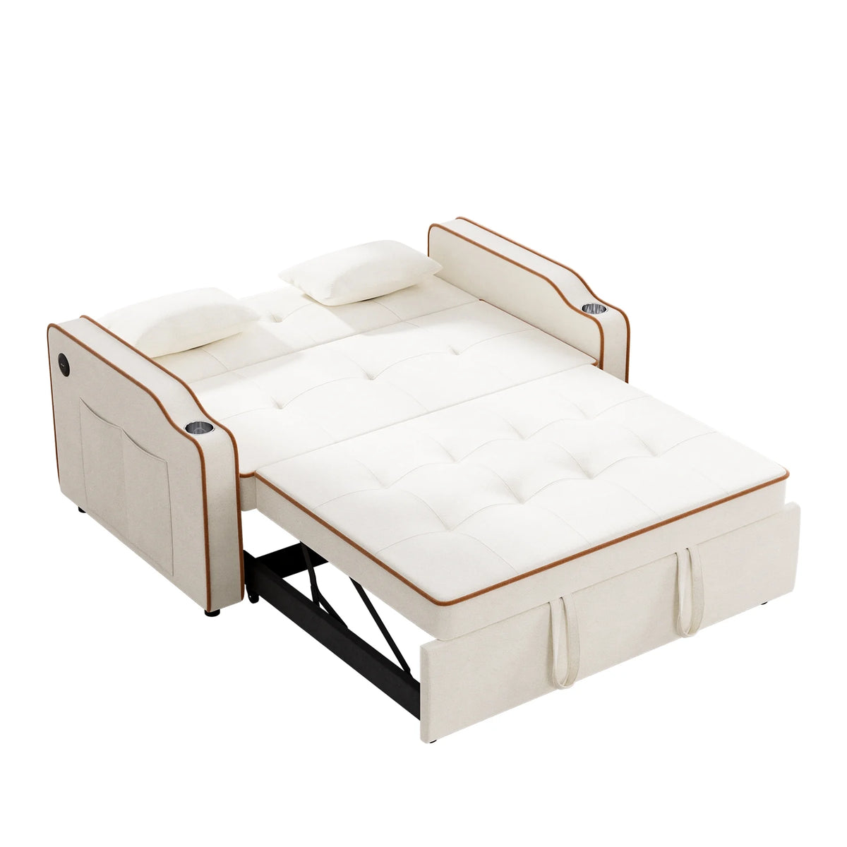 3 in 1 Convertible Sleeper Sofa Couch with Pullout Bed A350804