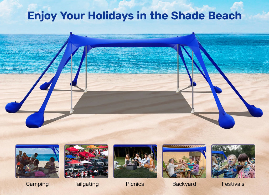 10x10ft Beach Canopy Sun Shelter X333