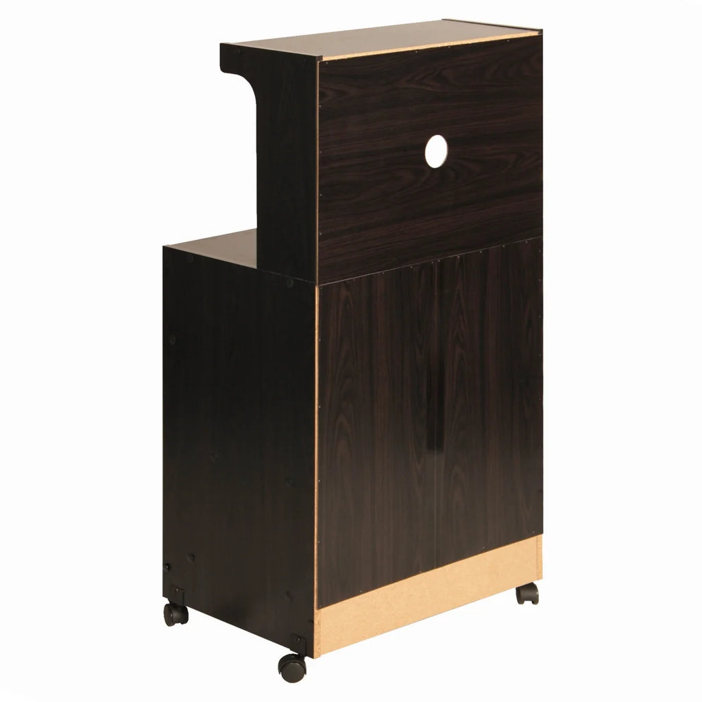 Tobacco Wooden Microwave Cart R3804