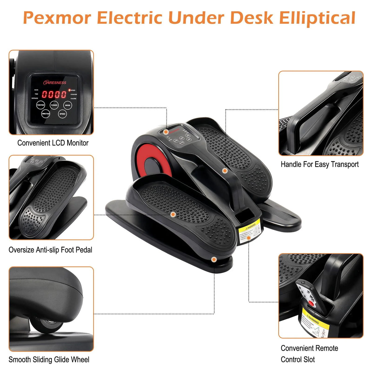 Electric Under Desk Elliptical Cycle Q787