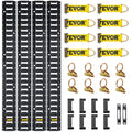 30Pcs 5ft Steel E Track Tie-Down Rail Kit with D-Ring R21492