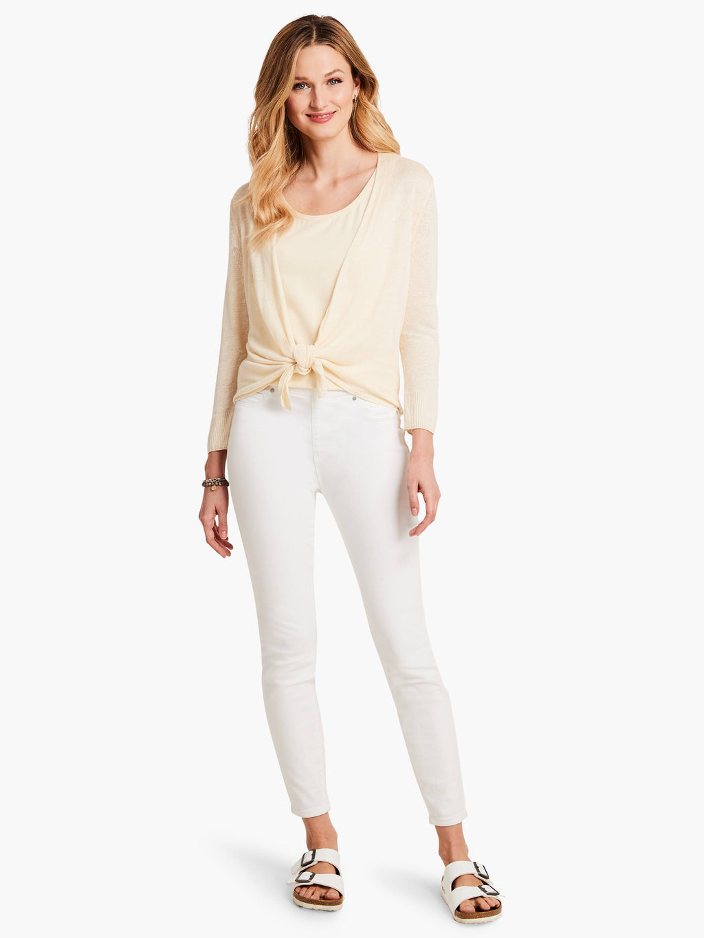 Linen-Blend Cardigan Z42354