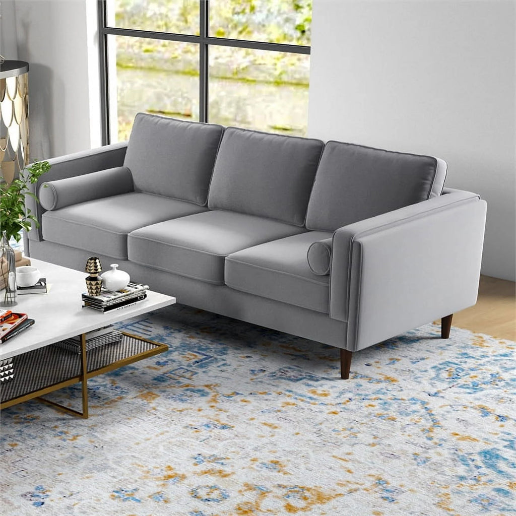 Dark Gray Velvet Sofa Set D462