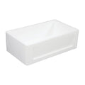 33 In. Apron Front Farmhouse Single Bowl Kitchen Sink, Matte White D936646