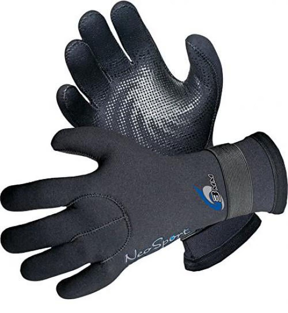 Black XX-Large Neoprene Five Finger Glove Z8987