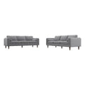 Dark Gray Velvet Sofa Set D462
