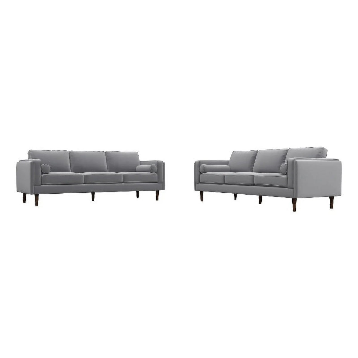 Dark Gray Velvet Sofa Set D462