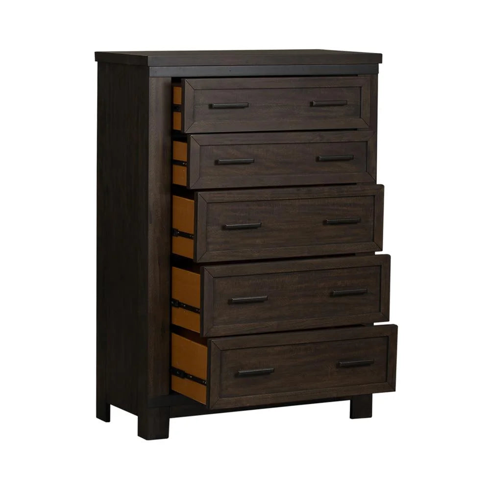 Dark Gray 5 Drawer Chest I95201