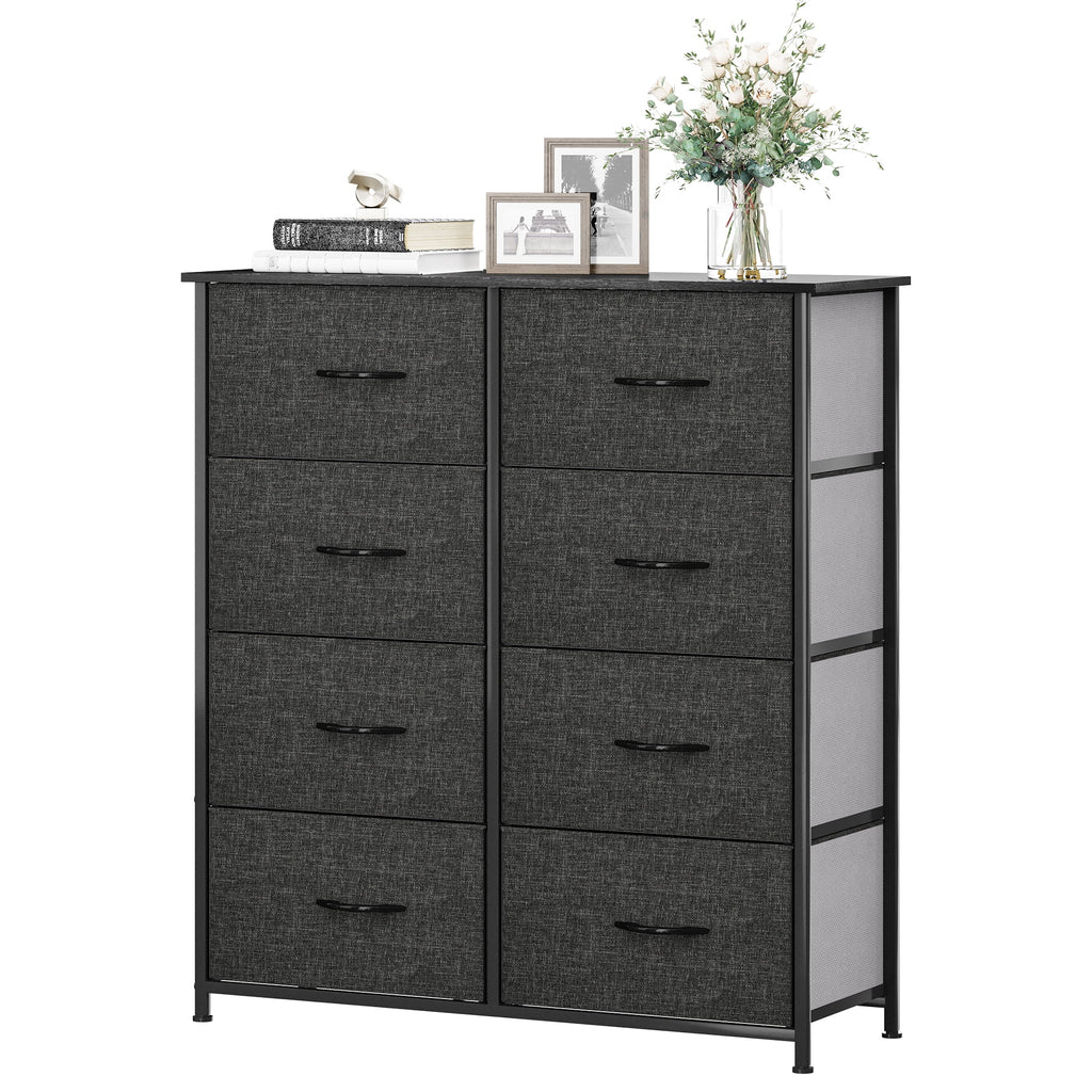 Light Gray 8 Drawer Vertical Dresser T248354