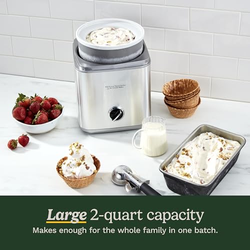Ice Cream Maker 2-Qt Silver O94089