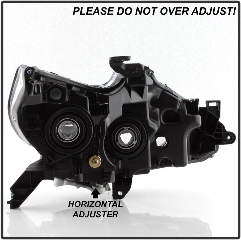 Black Bezel Halogen Headlamps for 2016-2018 Nissan Altima Headlights Driver Passenger Side W957234