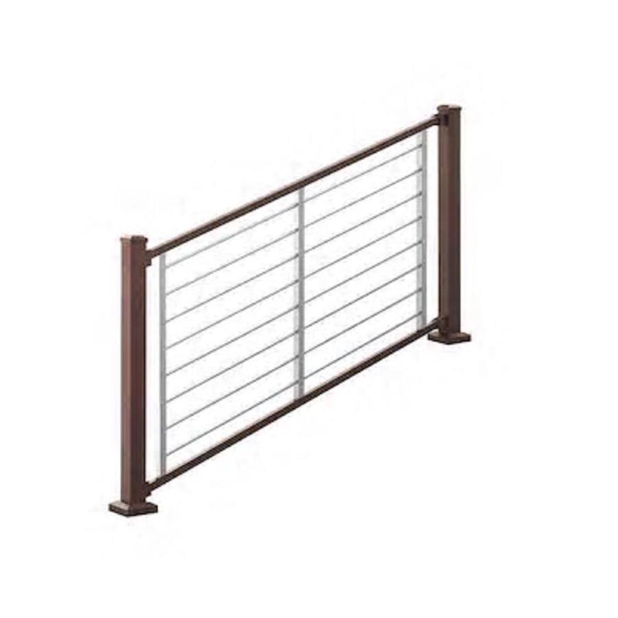 Bronze Aluminum Deck Stair Rail Kit with Balusters (23-Piece) X2878