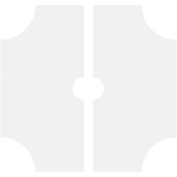 Contemporary PVC Ceiling Medallion (36x22OD x 5x22ID x 12x22C - Two Piece) S7483