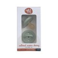 Natural Rubber Dummy Round Teat Medium (3-6 Months) Sage Green Twin Pack H873724