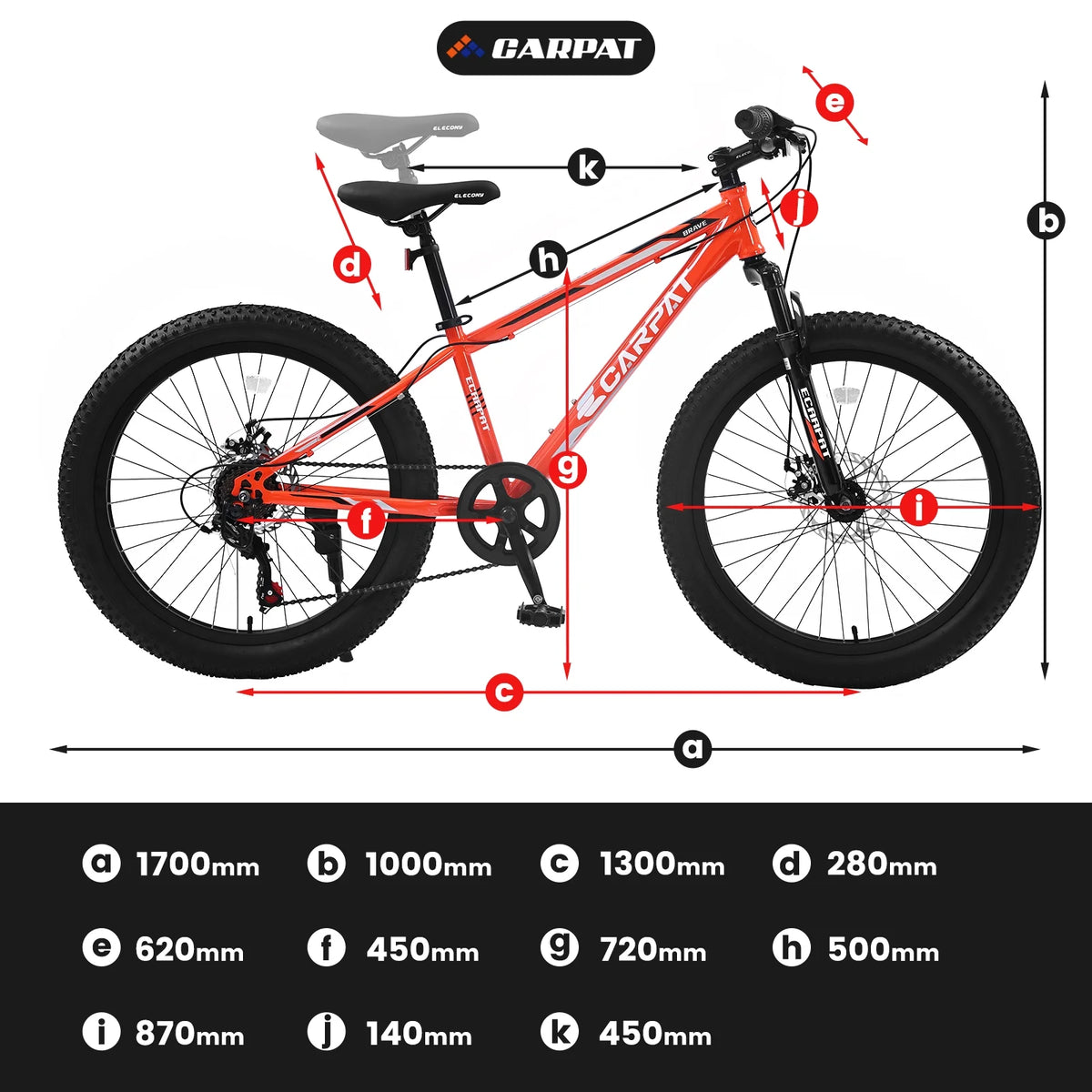 24" Mountain Bike with Shimano 7 Speeds Suspension Steel Frame S674