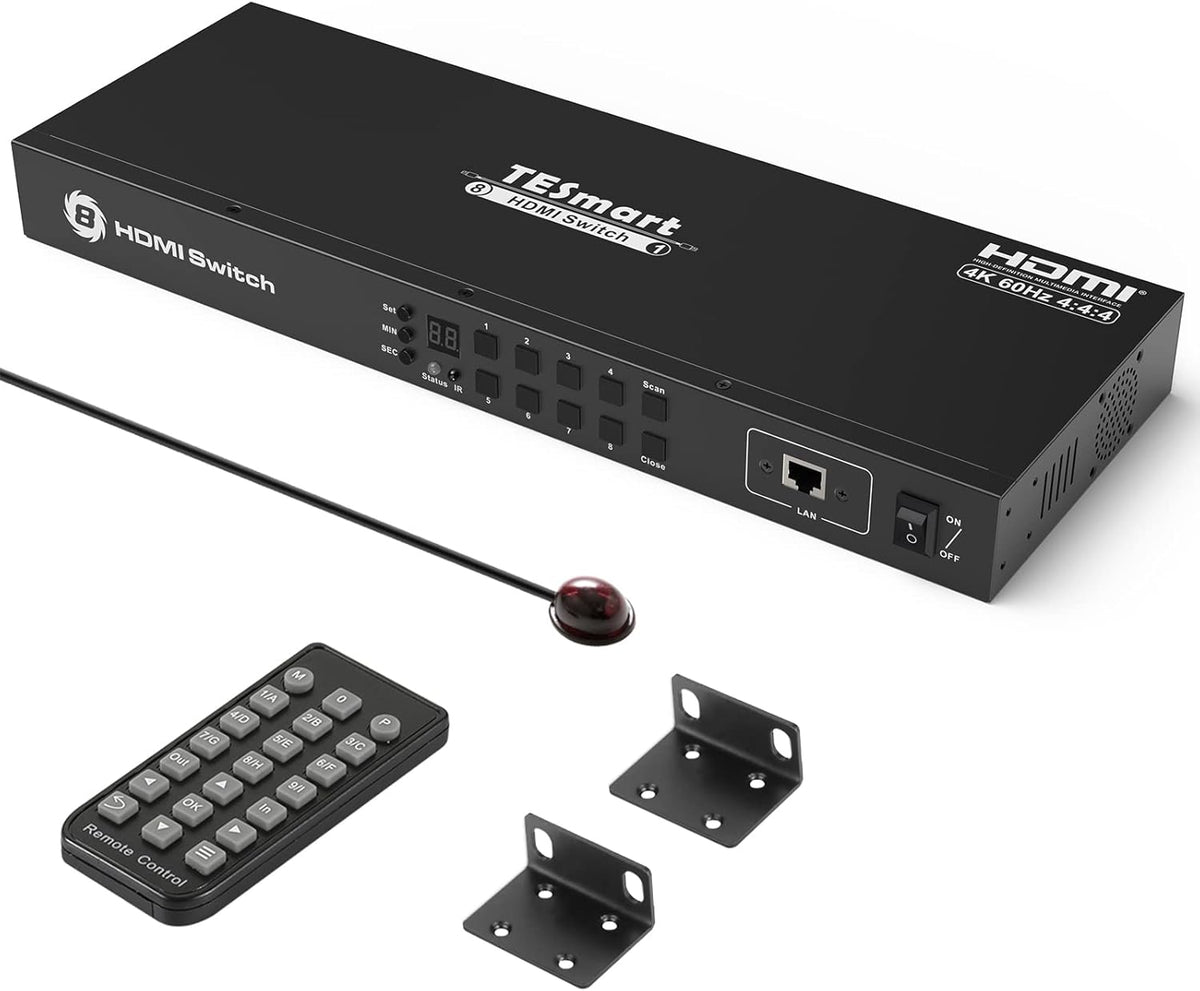16×1 HDMI Switch 4K@60Hz HDCP 2.2 with Rack-Ears X631464