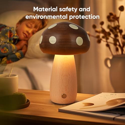 Portable Cordless Rechargeable LED Mushroom Lamp Y371645