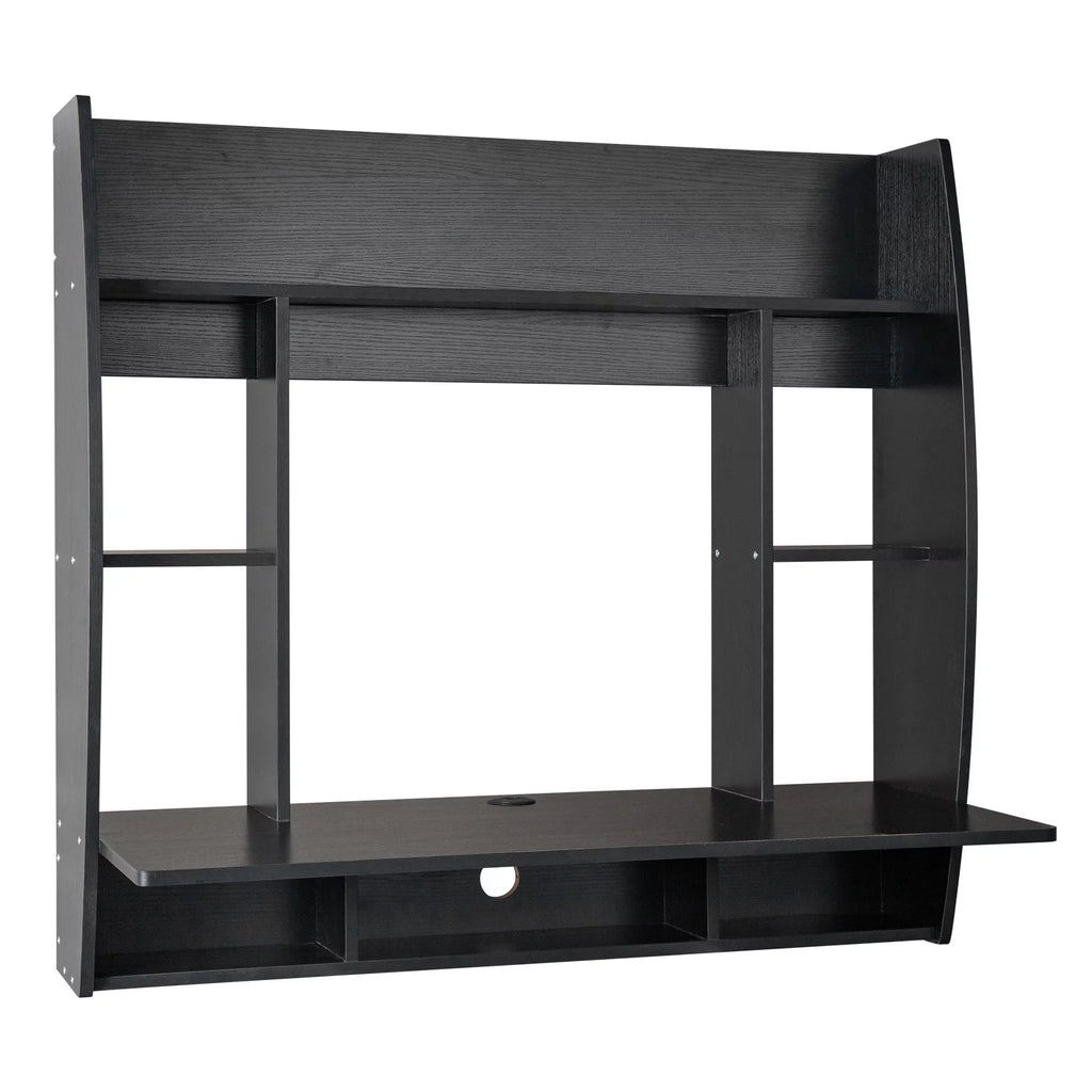 Floating Wall Mounted Computer Desk with Storage I8951