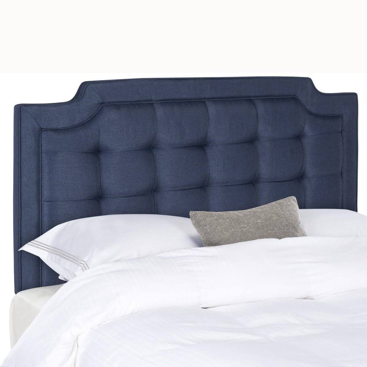 White Tufted Velvet Headboard T65644