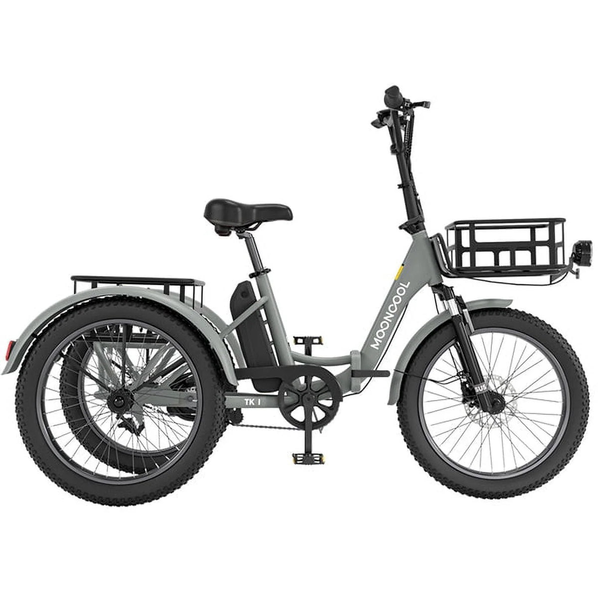 Electric Folding Tricycle with 500W Motor, 48v 14.5Ah Battery, 20*3in Fat Tires Y988