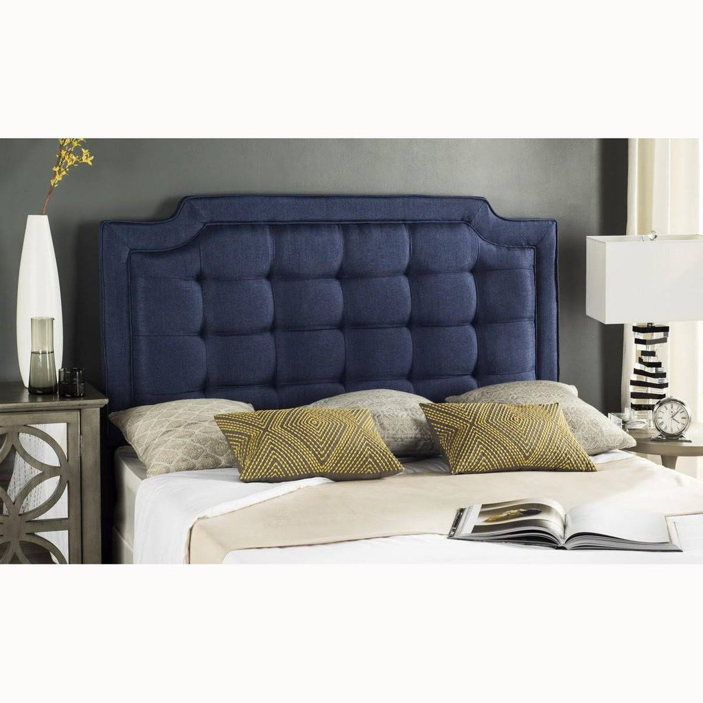White Tufted Velvet Headboard T65644