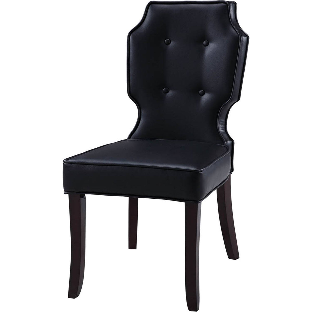 Tufted Dining Side Chair Set of 2 Black I913