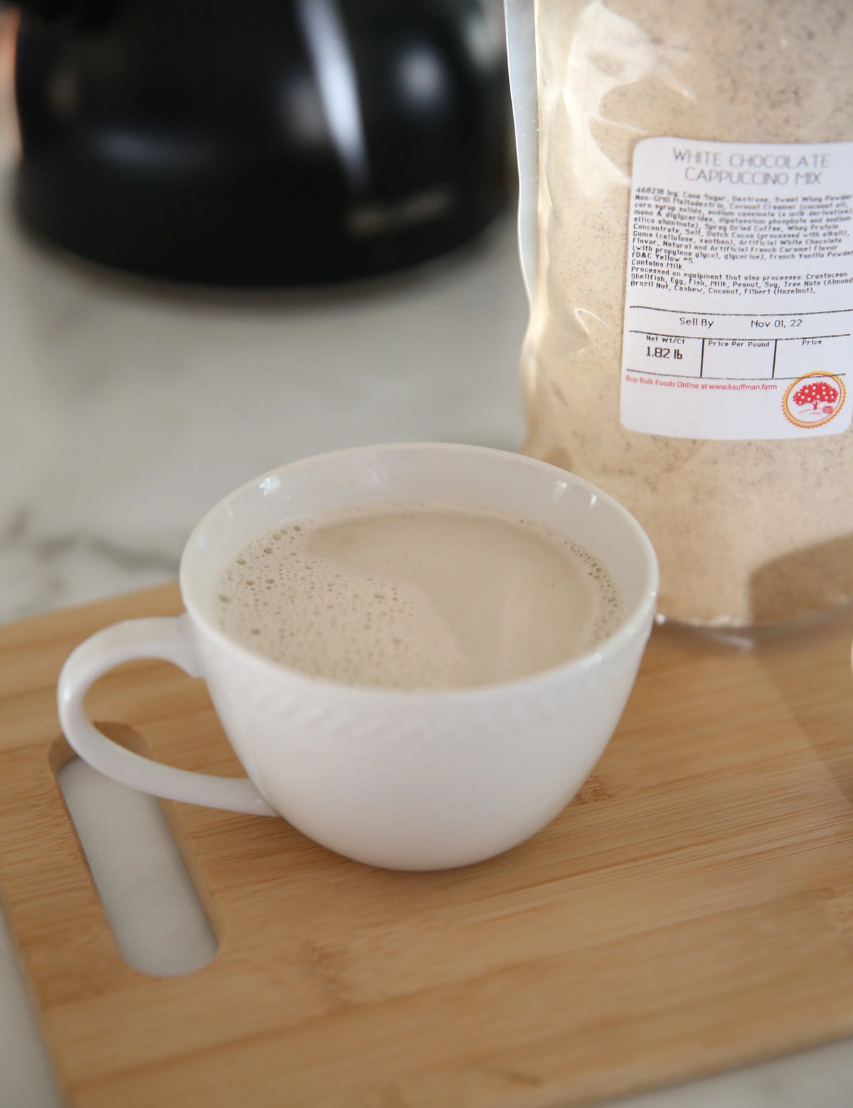 White Chocolate Instant Cappuccino Mix 2 Pound Bag Q37374