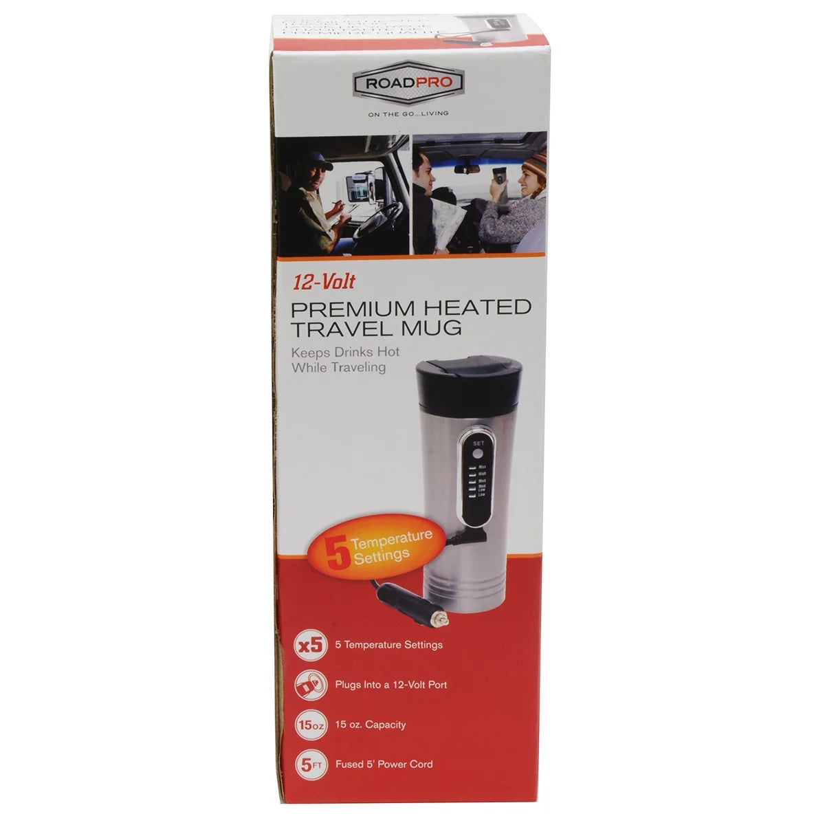 12-Volt 15Oz. Heated Travel Mug E676