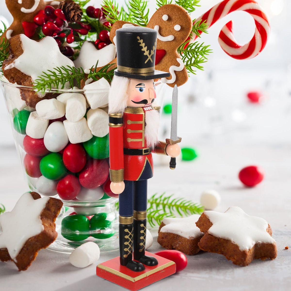 Wooden Christmas Nutcracker Doll Ornament P811528