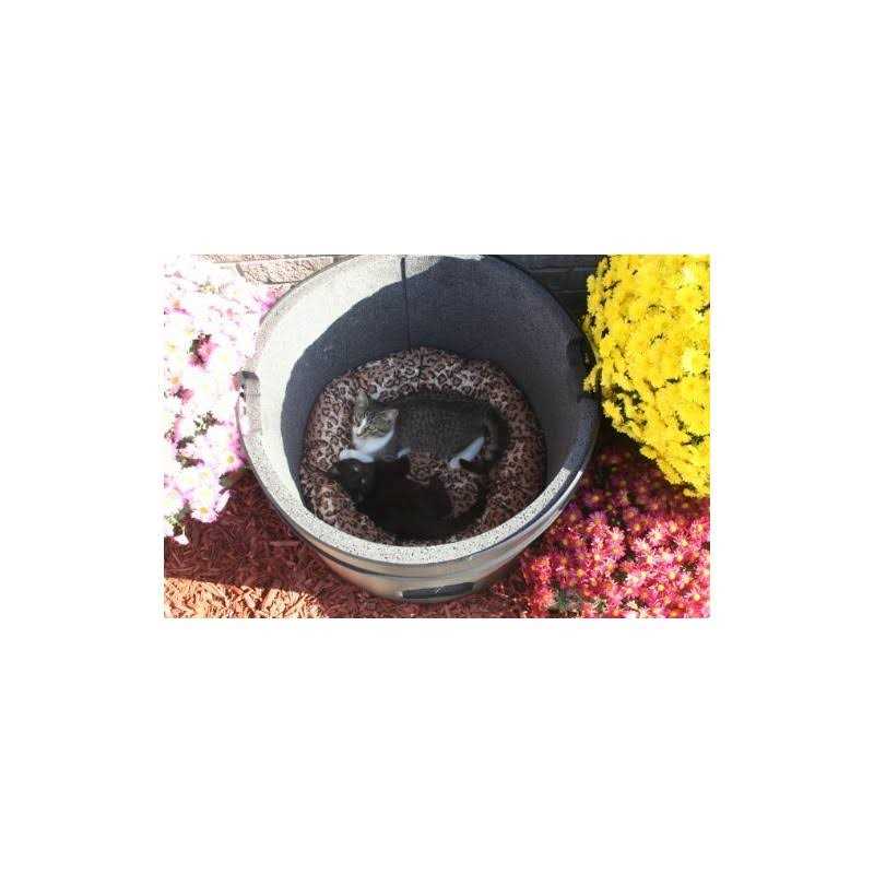 Insulated Outdoor Cat House with Pillow Y96715