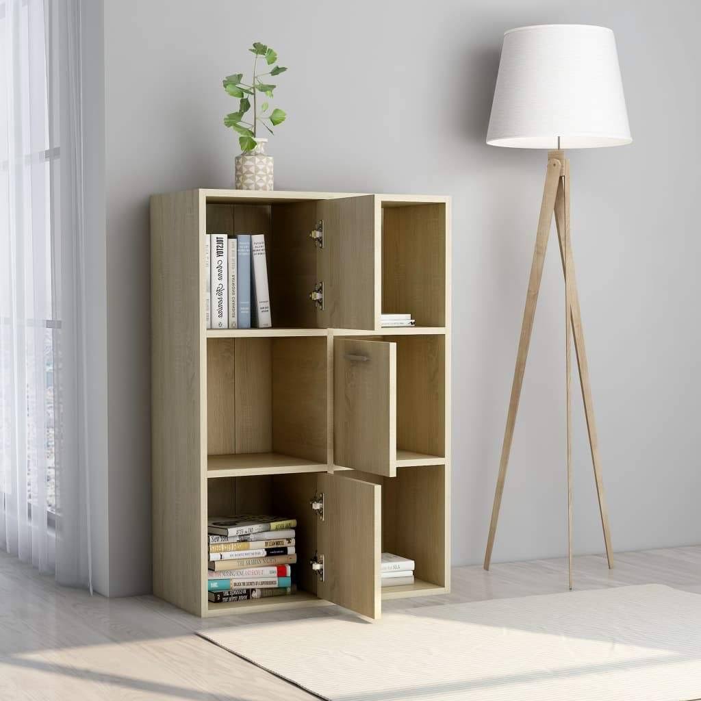Concrete Gray Chipboard Storage Cabinet I186