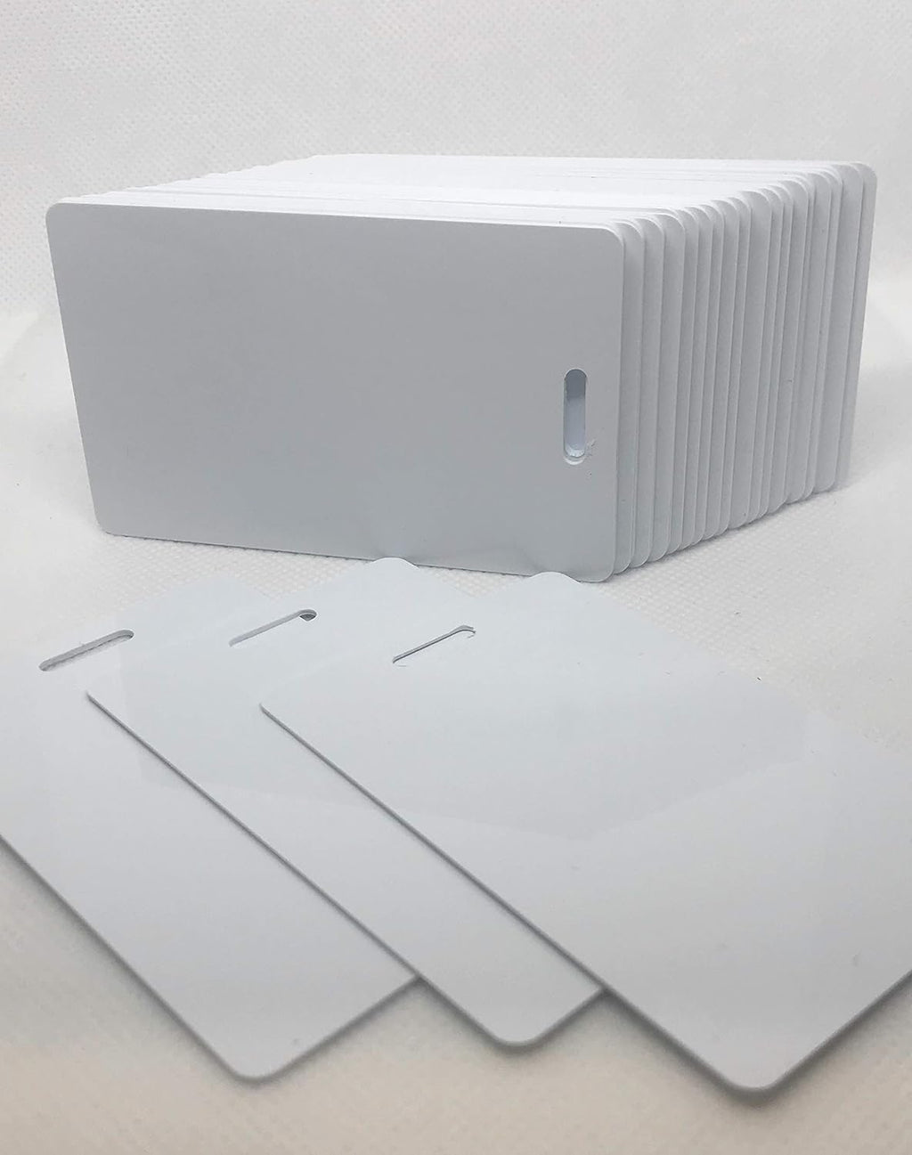 100 Blank White PVC Plastic Photo ID Card O69429
