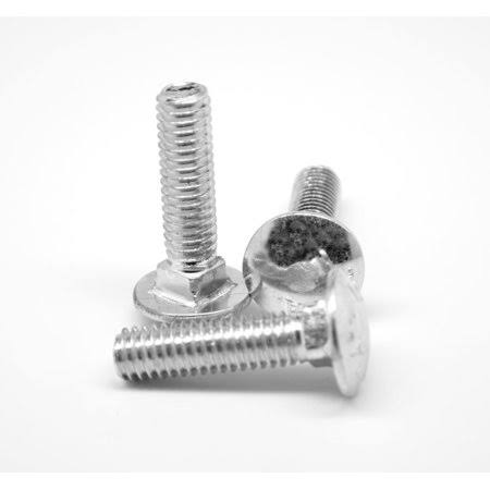 1/4 inch-20 x 3 1/2 inch Coarse Thread A307 Grade A Carriage Bolt Low Carbon Steel Zinc Plated Pk 625 E11893