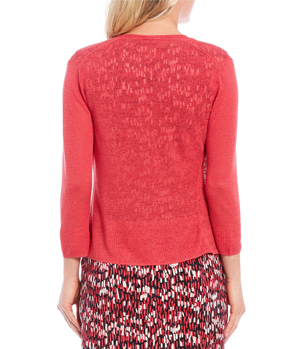 Linen-Blend Cardigan Z42354