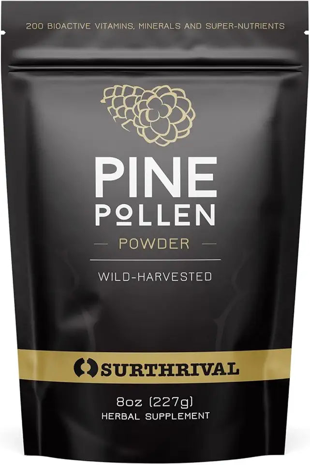 Pine Pollen Powder 8 oz Wild Harvested O445