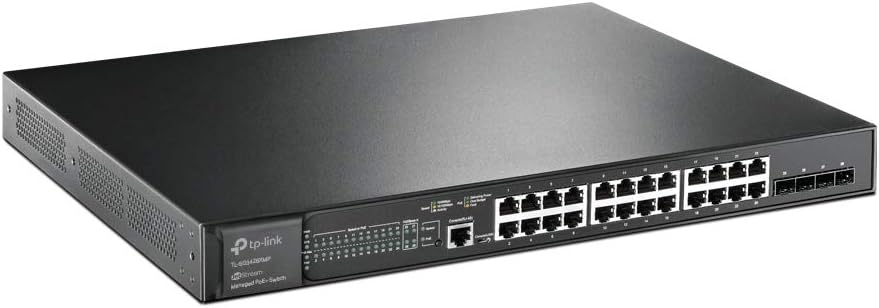 24 Port Gigabit Smart Managed PoE Switch with 4 SFP Slots M89427
