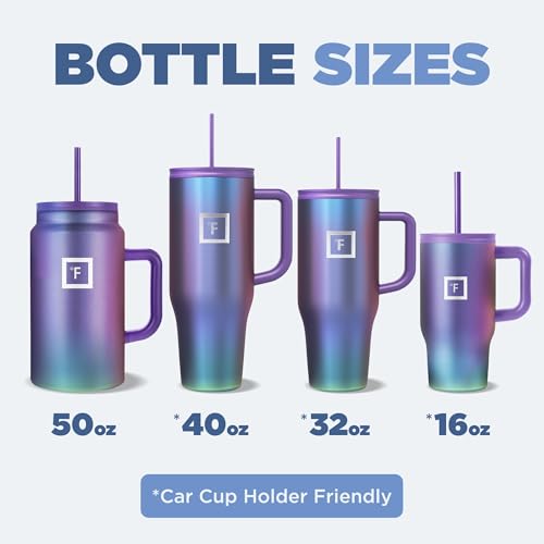 16 Oz Insulated Travel Tumbler with Straw I895463