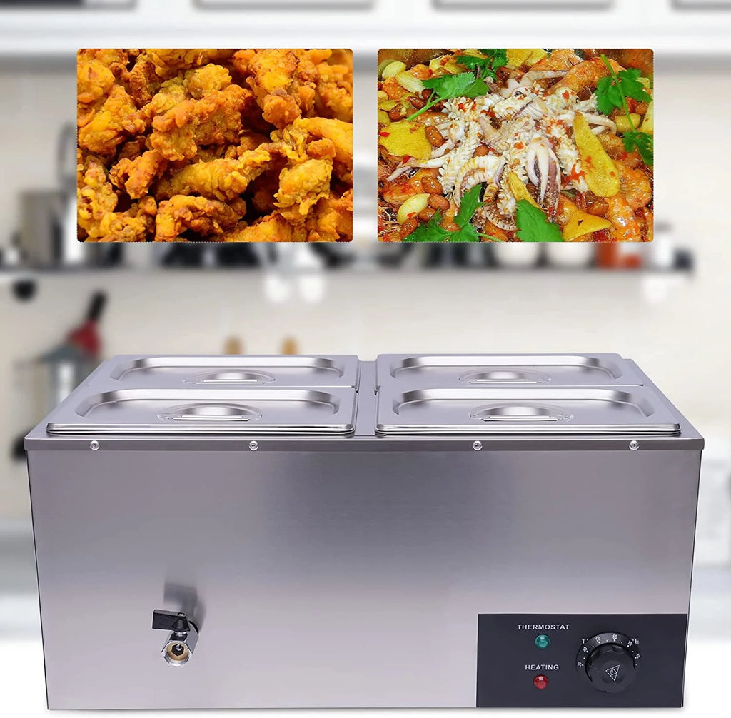 110V 4-Pan Commercial Food Warmer L171