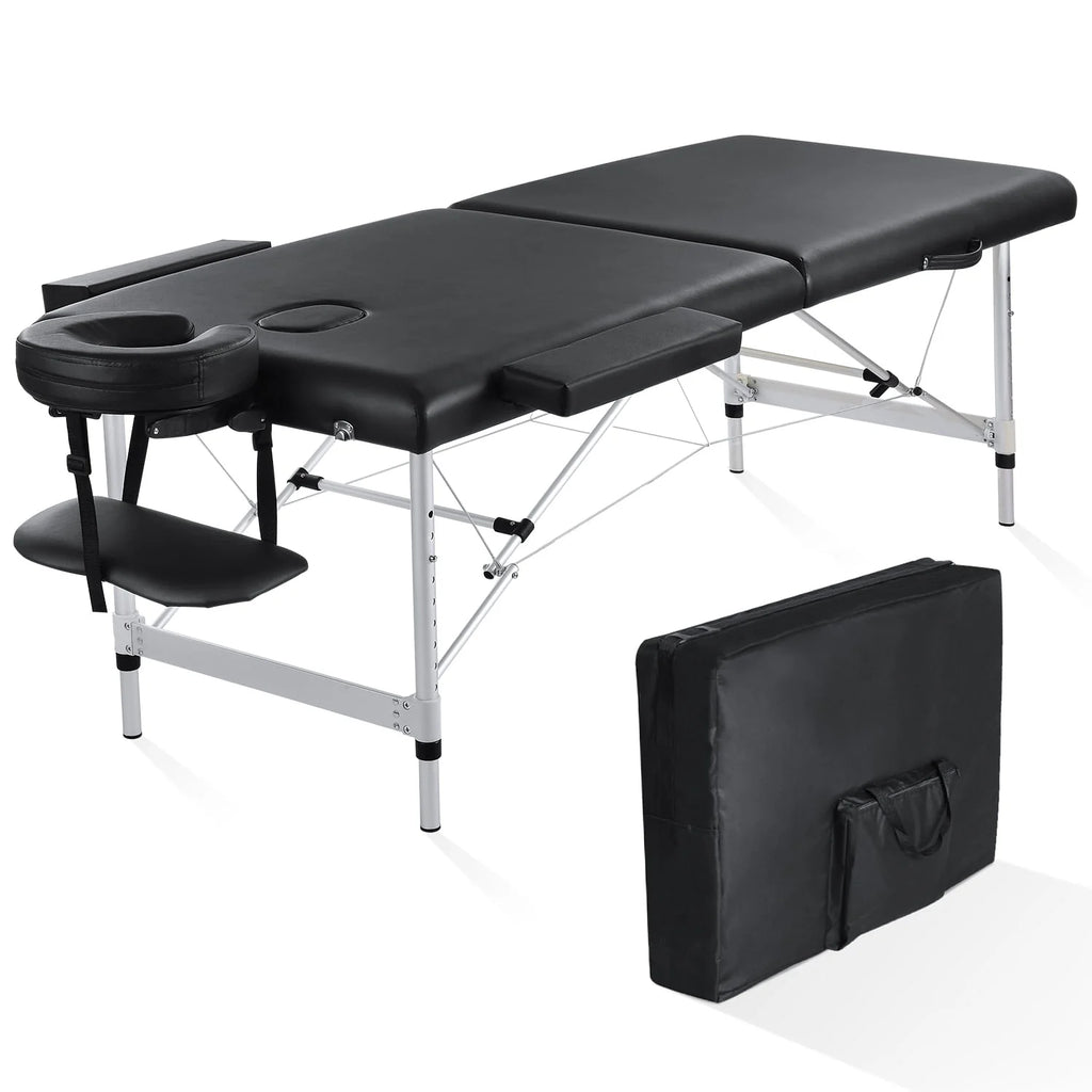 Portable 84 Inch Adjustable Folding Massage Table Black U1250