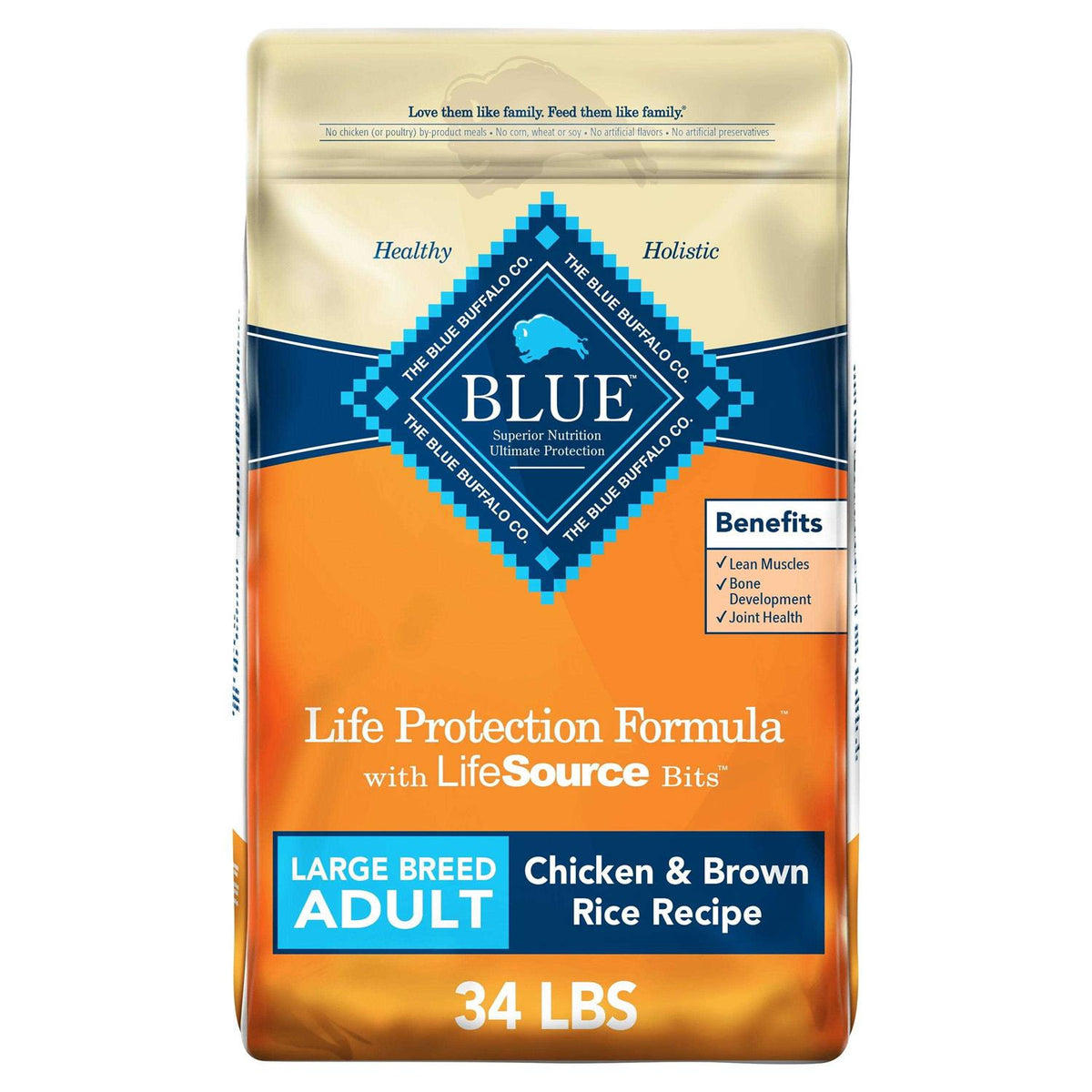 Natural Chicken and Brown Rice Dry Dog Food O651