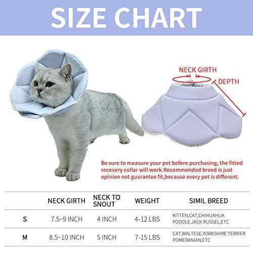 Soft Adjustable Cat Recovery Collar E9122