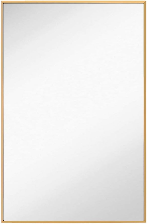 24x36 Rectangular Metal Frame Wall Mirror F663