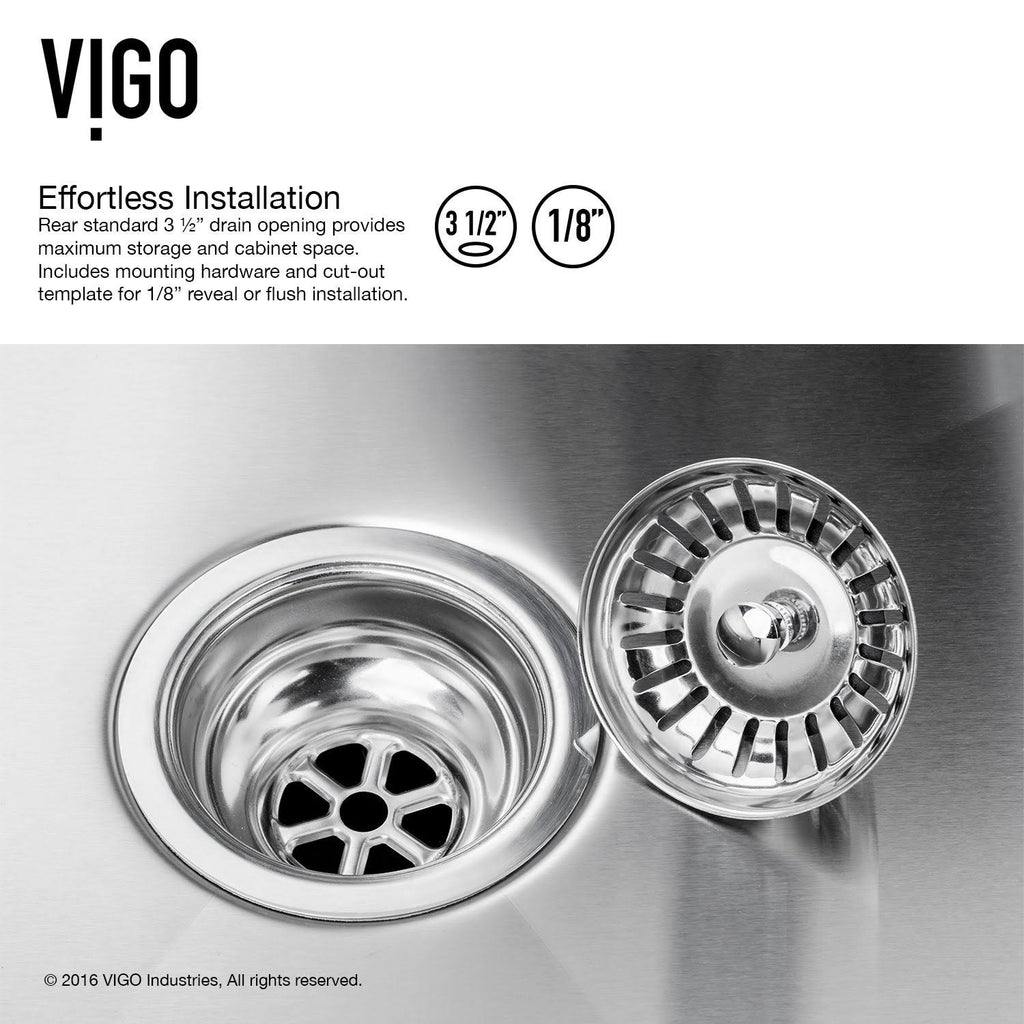 Undermount Stainless Steel Kitchen Sink with Faucet, Grid, Two Strainers and Dispenser W387