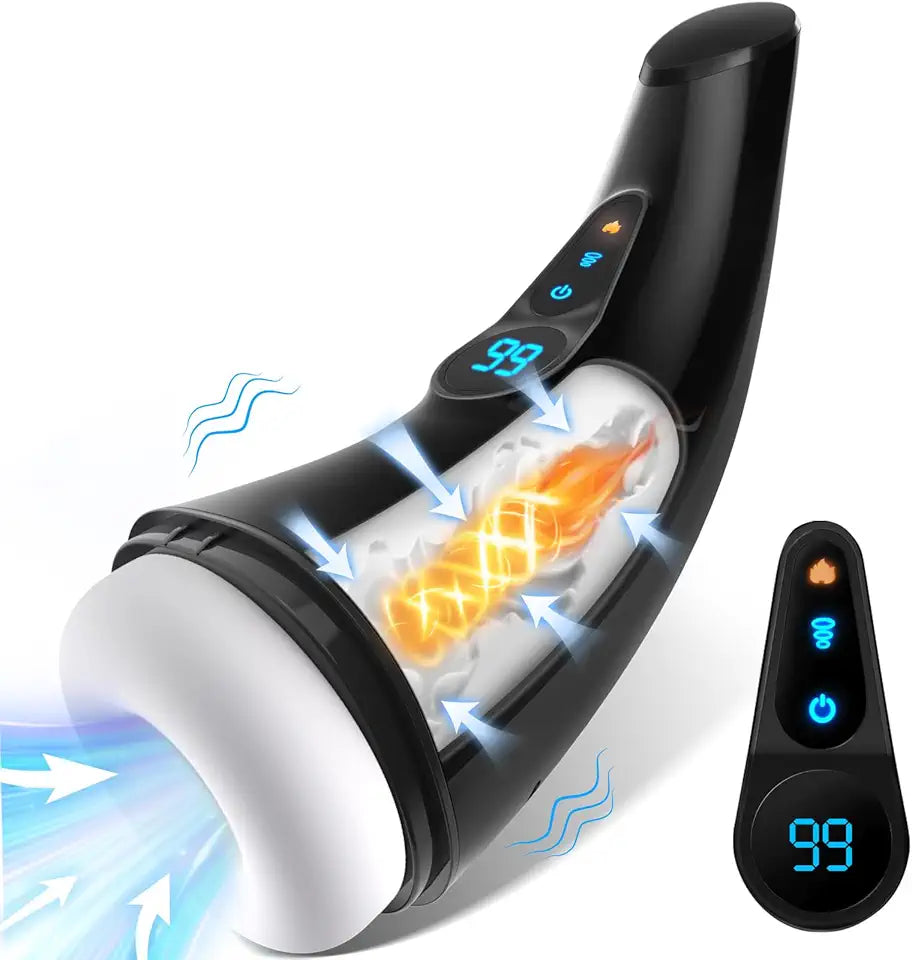 Adult Male Masturbator with 9 Sucking & 9 Vibrating G3738