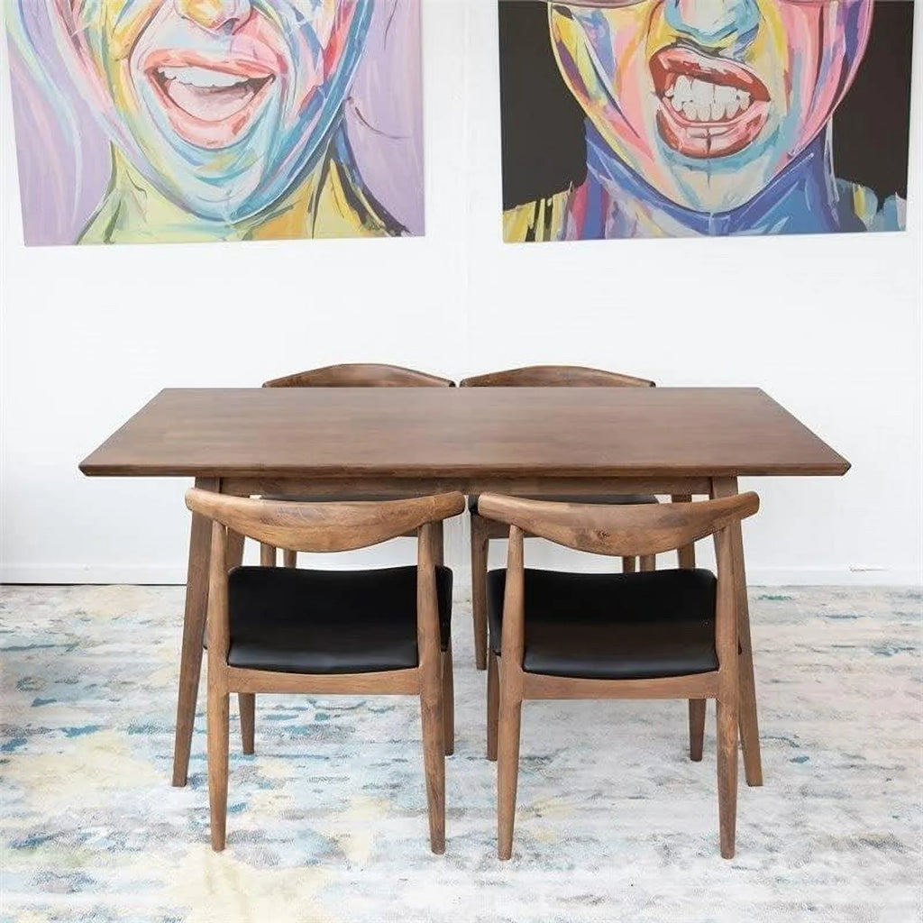 47 Inch Brown Walnut Dining Table K133