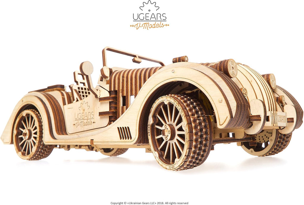 3-D Wooden Puzzle Roadster E871459