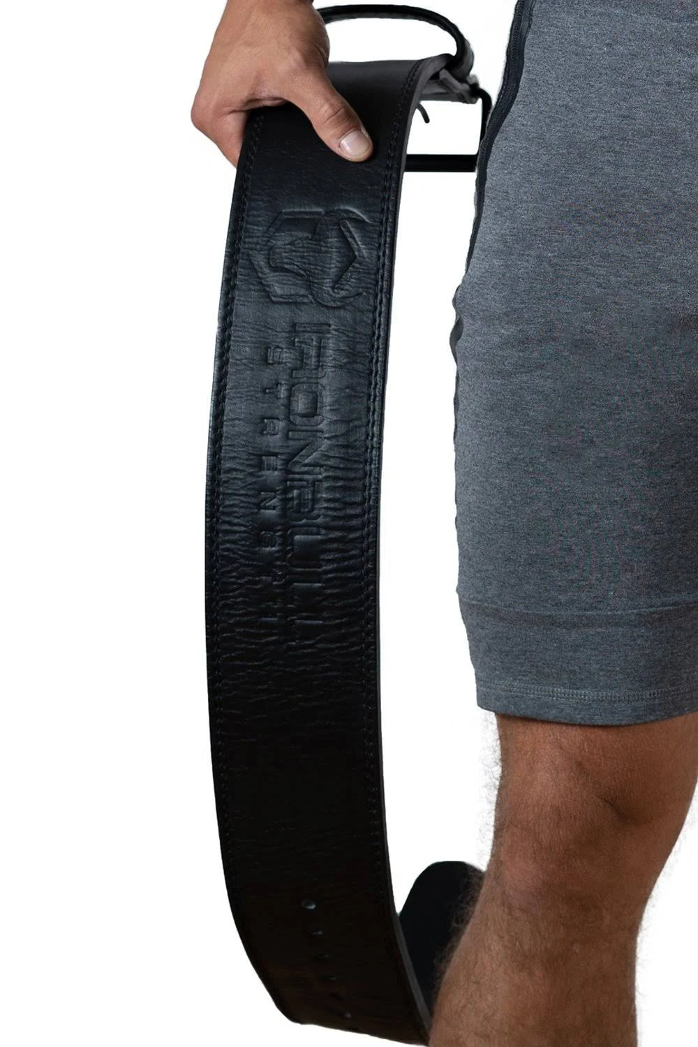Black 2XL Leather Powerlifting Belt V92589